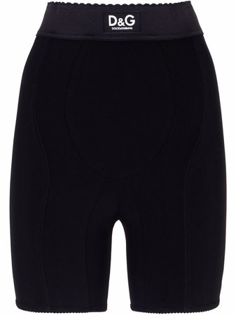 Dolce & Gabbana high-waisted logo-print Cycling Shorts - Farfetch