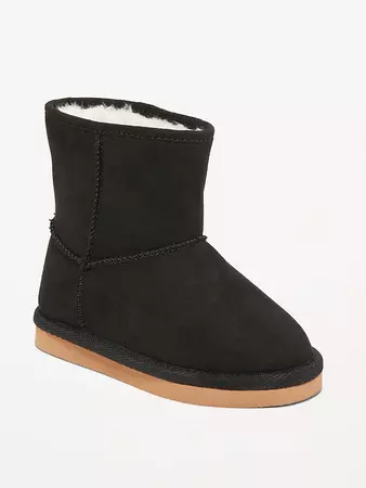 Faux-Suede Sherpa-Lined Boots for Toddler Girls | Old Navy