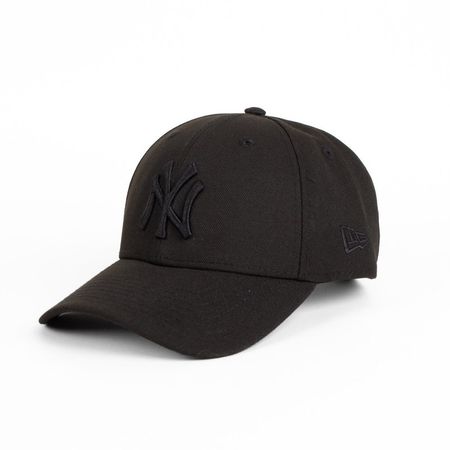 New Era : 940 NY Yankees Black Logo Cap - WLKN