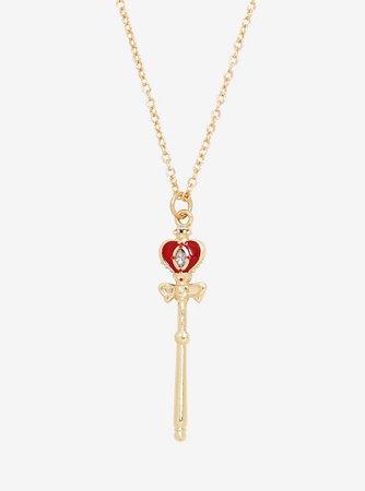 Sailor Moon Spiral Heart Rod Necklace Hot Topic