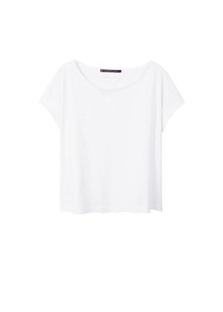 Violeta BY MANGO Essential cotton-blend t-shirt