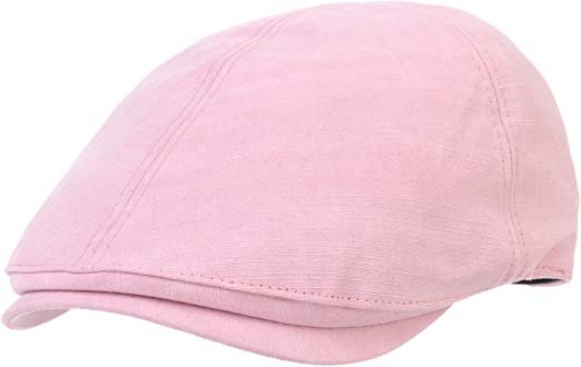 WITHMOONS Simple Newsboy Hat Flat Cap SL3026 (Pink) at Amazon Men’s Clothing store