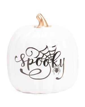 7in Ceramic Spooky Pumpkin Decor - Halloween - T.J.Maxx