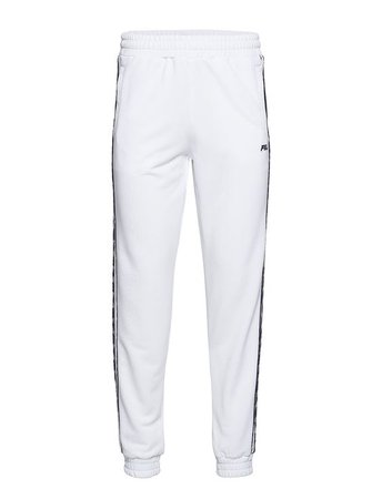 Fila-Bright White Polyester Ralph Track Pants