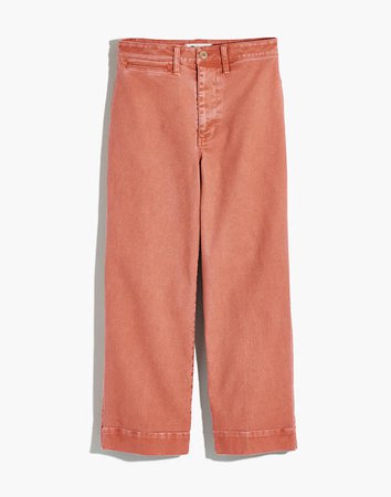 Slim Emmett Wide-Leg Crop Pants orange
