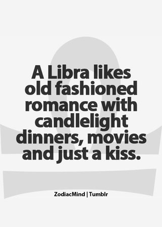 libra old fashioned romance
