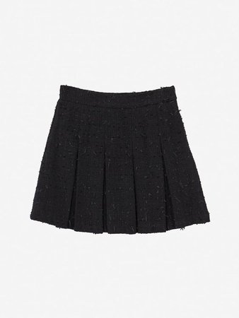 Noirnine Double Breasted Tweed JK & Skirt [Black]