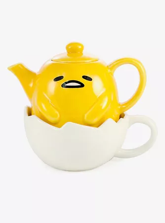 Gudetama Tea For One Teapot & Saucer Set