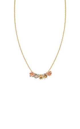 Flora 14k Gold Diamond Charm Necklace By Bernard James | Moda Operandi