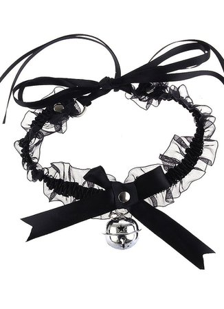 Kawaii Bell Ribbon Bow Collar Necklace – In Control Clothing