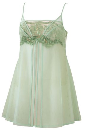 green lacey night gown