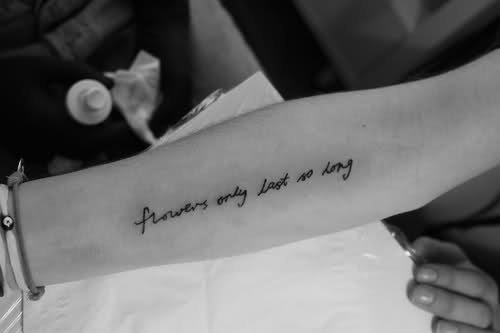 only last so long Tattoo