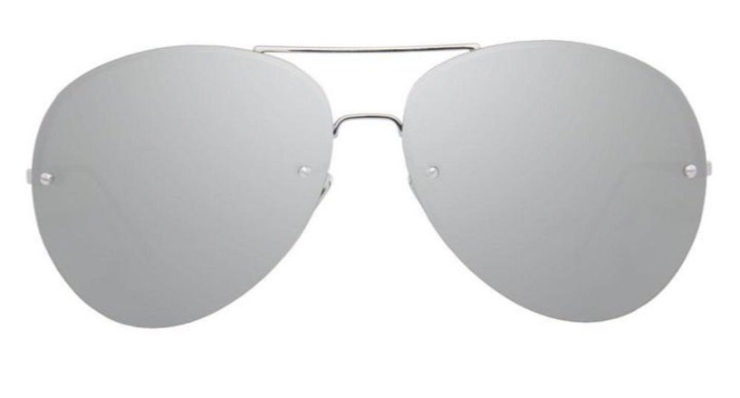 silver mirrored sunglasses