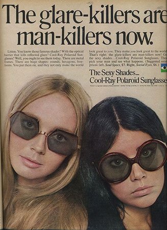 sunglasses 1960's magazine