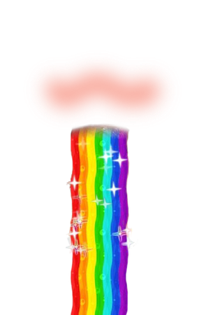blush & rainbow snapchat filter (png)