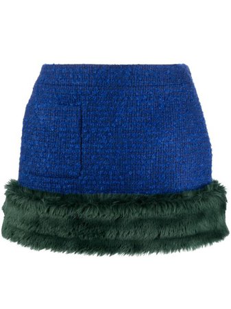 Saint Laurent Bouclé Tweed Mini Skirt - Farfetch