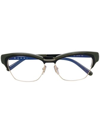 Marni Eyewear square frame glasses - FARFETCH