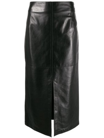 Victoria Beckham Straight split-front Skirt - Farfetch