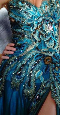 peacock dress