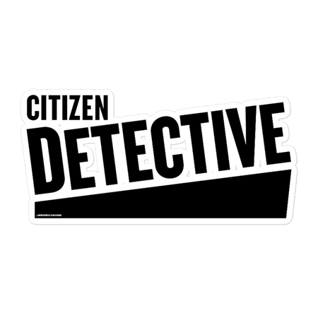 citizen detective sticker