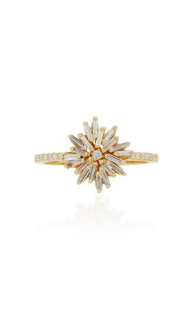 18K Gold Diamond Ring by Suzanne Kalan | Moda Operandi