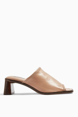 NESS Soft Leather Mules | Topshop