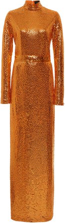 Marc Jacobs Sequined Silk Column Dress Size: 8