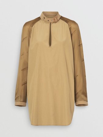 burberry Cut-out Detail Silk Cotton Blouse in Pale Olive - Cerca con Google