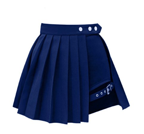 royal blue half skirt