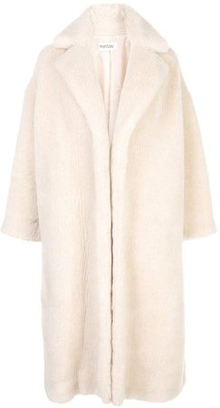 textured wool-blend coat