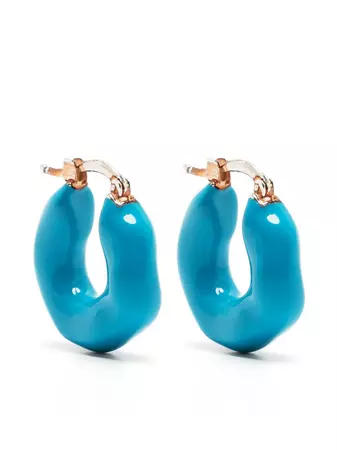 Jil Sander handcrafted-effect Small Hoop Earrings - Farfetch