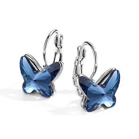 Swarovski Crystal Butterfly Earrings