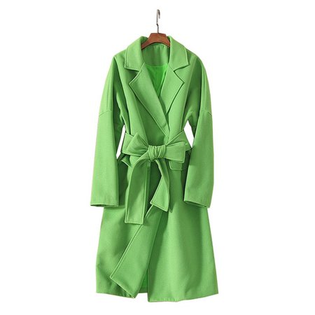 bright green trench coat - Google Search