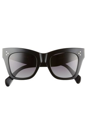 CELINE 50mm Polarized Square Sunglasses | Nordstrom