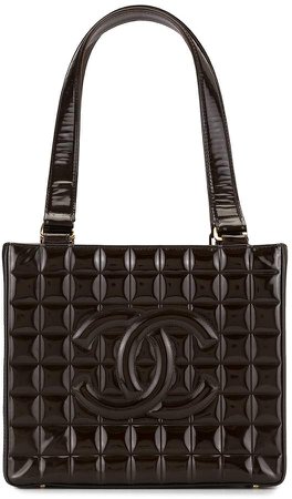Chanel Pre Owned 2002s choco bar shoulder tote bag