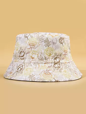 Floral Print Reversible Bucket Hat | SHEIN USA