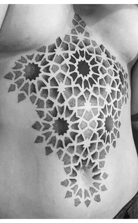 sunflower/honeycomb tattoo