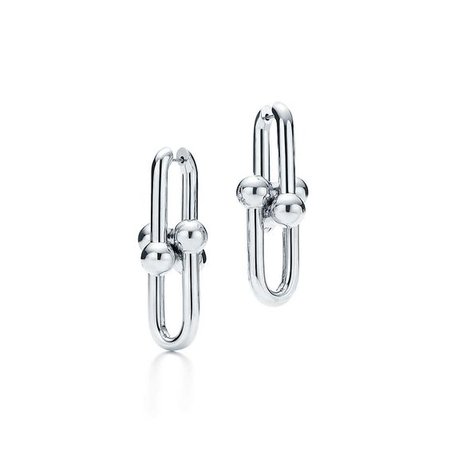 Tiffany HardWear link earrings in sterling silver. | Tiffany & Co.