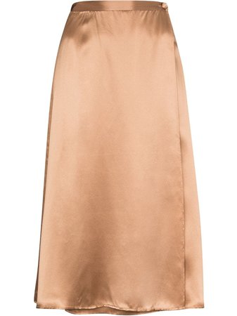 Shop Reformation side button fastening silk skirt with Express Delivery - Farfetch