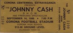 Johnny Cash ticket