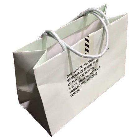 off-white tokyo paper bag