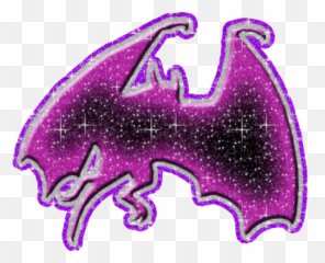 purple glitter bat