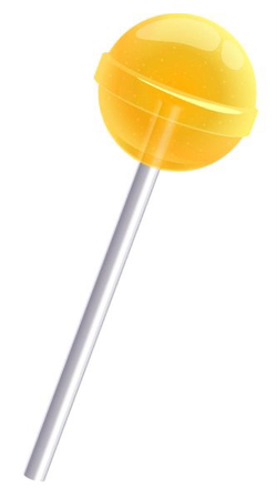 yellow lollipop