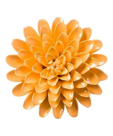 VivaTerra Orange 8 Ceramic Flower Décor | Zulily | Ceramic flowers, Ceramic wall flowers, Flower wall decor