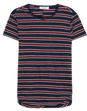 Striped Linen-jersey T-shirt