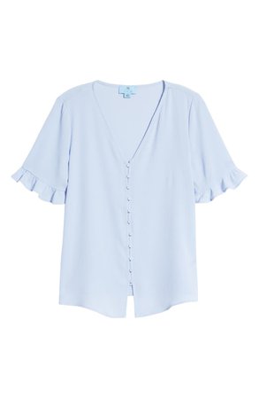 CeCe Ruffle Sleeve Crepe Blouse | Nordstrom