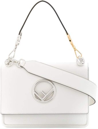 White Leather Kan I F handbag