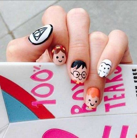 Cute Harry Potter Nails