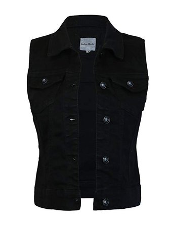 Instar Mode Women's Classic Casual Vintage Denim Jean Jacket/Vest at Amazon Women's Coats Shop