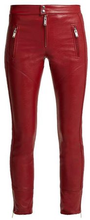 Ãtoile Atoile - Zappery Faux Leather Trousers - Womens - Red